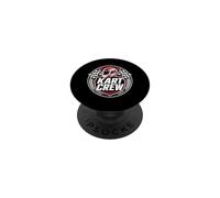 Kart Crew Racing Helmet Flag PopSockets Adhesive PopGrip