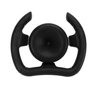 Kart Steering Wheel Universal 277mm Racing Steering Wheel with 135mm Adapter Black PU Foam Aluminum Alloy for Sport Kart Go Karts Easy Installation Direct Replacement