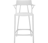 Kartell - A.I. Bar Stool Recycled 65 cm, White - White