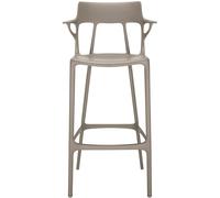 Kartell - A.I. Bar Stool Recycled 75 cm, Grey - Grey