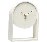 Kartell Air du Temps Table Clock, Plastic, White, 21.5 x 8 x 30 cm | "Leggerezza è la parola d'ordine del nuovo orologio L'Air du Temps di Eugeni Quitllet, che lascia scorrere il tempo leggero