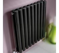 Kartell Aspen Single Panel Designer Horizontal Radiator | Anthracite | Mild Steel | 600mm x 370mm