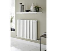 Kartell Aspen Single Panel Designer Horizontal Radiator | White | Mild Steel | 600mm x 1150mm