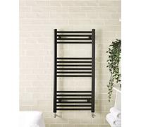 Kartell Straight 22mm Towel Rail | Black | Metal | 1200mm x 600mm