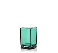 Kartell Boxy Toothbrush Holder, Aquamarine, 7.3 x 7.3 x 12 cm