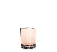 Kartell Boxy Toothbrush Holder, Nude Pink, 7.3 x 7.3 x 12 cm