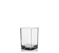 Kartell Boxy Toothbrush Holder, Transparent, 7.3 x 7.3 x 12 cm