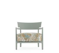 Kartell CARA MAT Liberty Obi Check Outdoor Armchair Green/Pewter