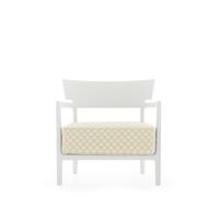 Kartell CARA MAT Liberty Obi Check Outdoor Armchair White/Milk