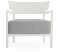 Kartell CARA MAT Outdoor Armchair White/ Gray