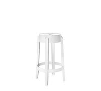 Kartell Charles Ghost Bar Stool H65 Glossy White