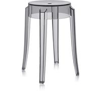 Kartell - Charles Ghost Stool, Dark grey - Dark Grey