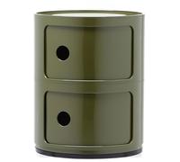 Kartell - Componibili Classic Storage With 2 Compartments, Green - Green