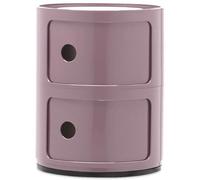 Kartell - Componibili Classic Storage With 2 Compartments, Mauve - Mauve