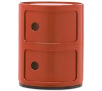 Kartell - Componibili Classic Storage With 2 Compartments, Orange - Orange