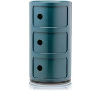 Kartell - Componibili Classic Storage With 3 Compartments, Blue - Blue