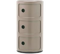 Kartell - Componibili Classic Storage With 3 Compartments, Dove Grey - Dove Grey