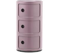 Kartell - Componibili Classic Storage With 3 Compartments, Mauve - Mauve