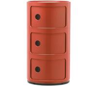 Kartell - Componibili Classic Storage With 3 Compartments, Orange - Orange