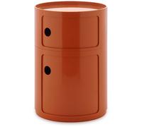 Kartell - Componibili New Big Storage With 2 Compartments, Orange - Orange