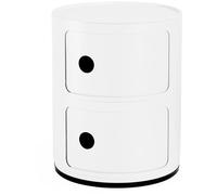Kartell - Componibili Recycled Storage With 2 Compartments, White - White