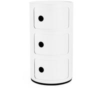Kartell - Componibili Recycled Storage With 3 Compartments, White - White