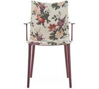 Kartell - H.H.H. Chair Upholstered Fabric, Burgundy / Dragonfly - Burgundy