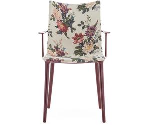 Kartell - H.H.H. Chair Upholstered Fabric, Burgundy / Dragonfly - Burgundy