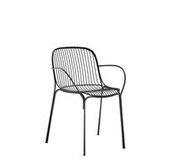 Kartell Hiray Dining Chair with Armrests Black