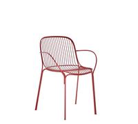 Kartell Hiray Dining Chair with Armrests Bordeaux