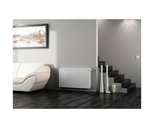 Kartell K-Flat Kompact Type 22 Double Panel with Double Convector Horizontal Radiator | White | Mild Steel | 600mm x 1200mm