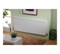 Kartell K-RAD Kompact Type 11 Single Panel with Single Convector Horizontal Radiator | White | Mild Steel | 300mm x 1400mm