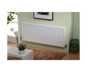 Kartell K-RAD Kompact Type 11 Single Panel with Single Convector Horizontal Radiator | White | Mild Steel | 600mm x 400mm