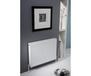 Kartell K-RAD Kompact Type 22 Double Panel with Double Convector Horizontal Radiator | White | Mild Steel | 900mm x 1100mm