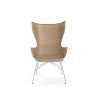 Kartell K/Wood Armchair Chrome/ Light Ash Wood