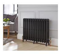 Kartell Legacy Grey Primer Cast Iron Floor Standing Traditional Radiator | Dark Grey Primer | 760mm x 1020mm