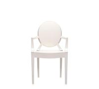 Kartell Louis Ghost Dining Chair Glossy White