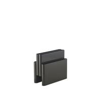 Kartell Magazine Holder, Thermoplastic technopolymer, Charcoal, H 34.5 cm