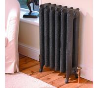 Kartell Nostalgia Grey Primer Cast Iron Floor Standing Traditional Radiator | Umber Grey Primer | 760mm x 456mm