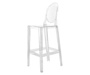 Kartell - One More Bar Stool, 65 cm, Clear - Clear