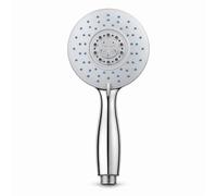 Kartell Shower Heads Universal Handheld Replacement Shower Handset with Anti Limescale Nozzles, Modern Finish, Fits Standard UK Hoses (Chrome, Deluge)