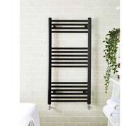 Kartell Straight 22mm Towel Rail | Black | Mild Steel | 1000mm x 500mm