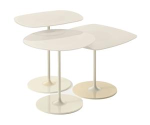 Kartell - Thierry Coffee Tables 3-pack, White - White