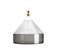 Kartell Trullo Crystal Clear Smoke Storage Bin 27 x 25 cm