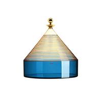 Kartell Storage Container, Technopolymer thermoplastic, Yellow-Blue, 27 x 25 cm