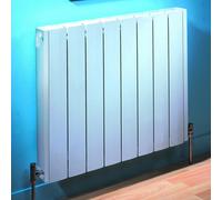 Kartell Vermont Designer Horizontal Radiator | White Aluminium | 681mm x 640mm