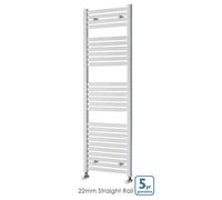 Kartell White Straight 600 X 1600 Heated Towel Rail Warmer Radiator Rad 22mm D Rail