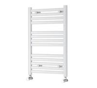 Kartell White Straight 600 X 800 Heated Towel Rail Warmer Radiator Rad 22mm D Rail