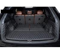 KARTEM Car Boot Liner Special Car Trunk Mats For Q7 7 Seats 2022-2015 Durable Boot Carpets Cargo Liner Styling Covers Car Boot Mat Liner(Black beige,All cover)