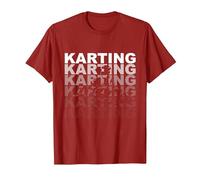 Karting Go Kart T-Shirt, Men, Cranberry Red, Medium